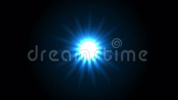 蓝色发光星光束抽象运动设计视频的预览图