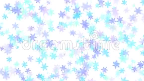 雪花飘落阿尔法频道视频的预览图