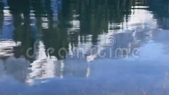 冬季山湖倒影视频的预览图