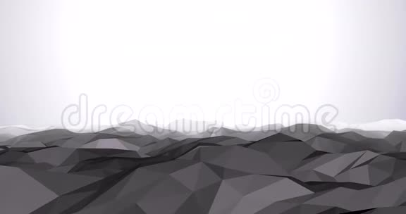 低聚山景观变焦动画4k渲染内视频灰视频的预览图