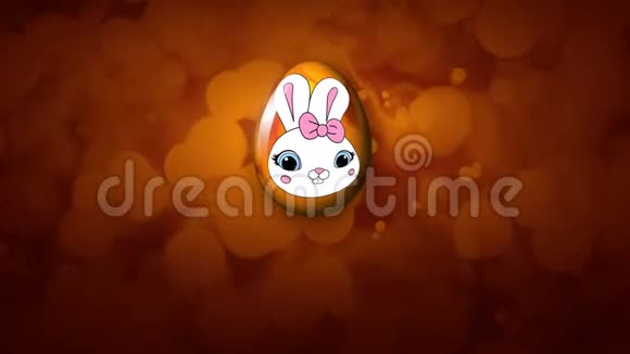 复活节快乐动画预告片50FPS泡沫金色视频的预览图