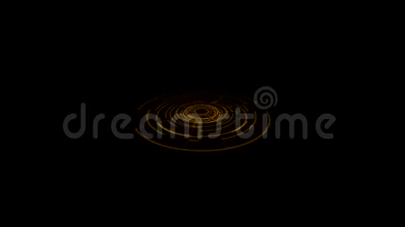 带光射线的地橙上的TronHologram门涡旋视频的预览图