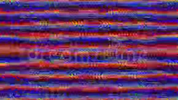 抽象的坏电视模仿灯漏闪闪发光的背景视频的预览图
