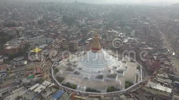尼泊尔加德满都菩萨塔4K视频平面影象视频的预览图
