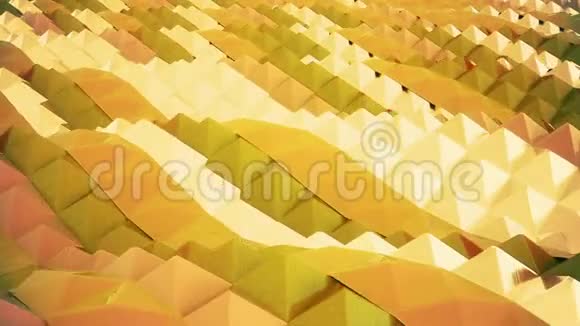 金色波浪的动画背景模式循环视频的预览图