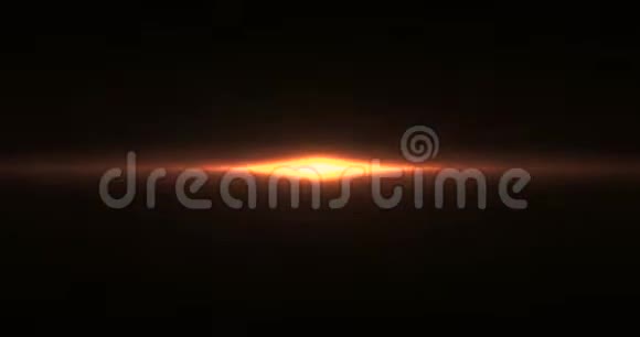金色暖色亮晶状体耀斑闪烁漏光效果为过渡运动在黑色背景视频的预览图