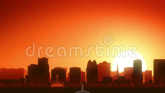 奥兰多佛罗里达美国天空之线日出起飞视频的预览图