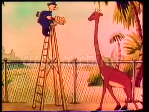 动物园管理员喂长颈鹿视频的预览图