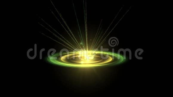 4k抽象圆能量射线激光涡流通道波纹粒子孔烟花视频的预览图