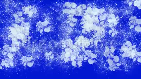 雪球污渍墨水污垢雪雹颗粒污染烟花视频的预览图