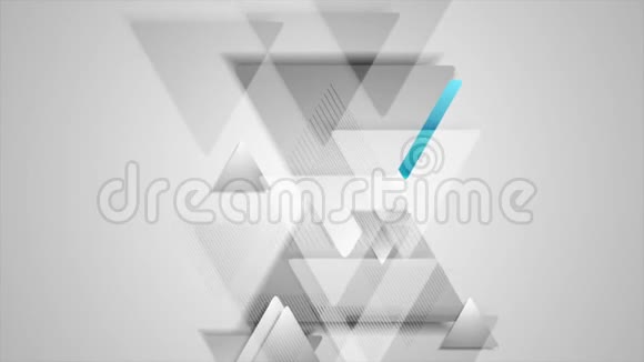蓝灰色三角形技术抽象视频动画视频的预览图