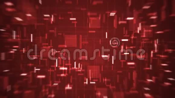 红色抽象未来主义高科技动画视频的预览图