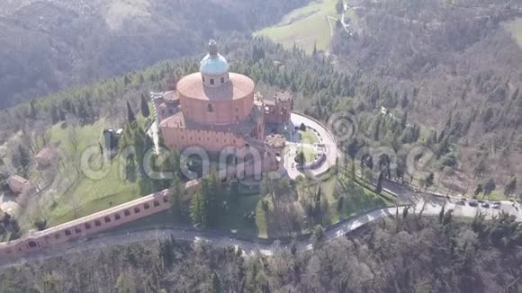 意大利博洛尼亚城市景观鸟瞰图视频的预览图