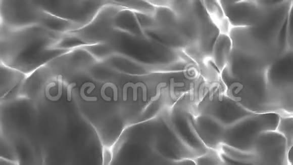 带有波浪的黑色白色物质摘要3D渲染视频的预览图