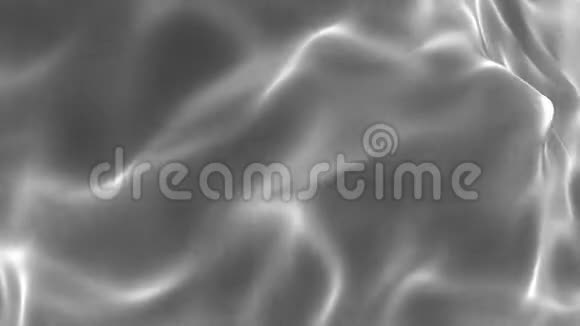 带有波浪的黑色白色物质摘要3D渲染视频的预览图