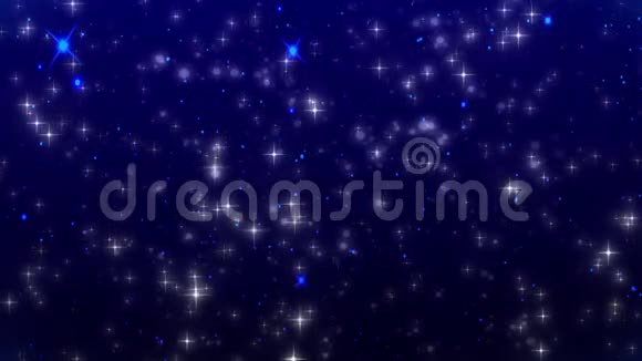 数字夜空与星星背景视频的预览图