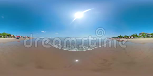 美丽的海滩巴厘岛库塔视频的预览图