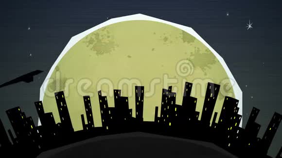 夜间环路的城市景观视频的预览图