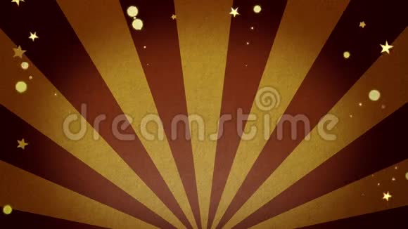 金色烟花和星星移动背景与广告或信息的共用空间视频的预览图