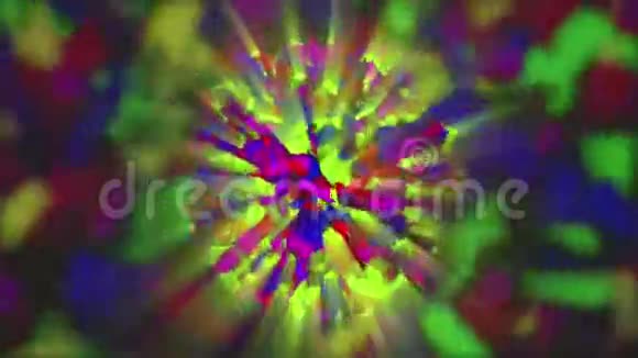 抽象背景4K彩色动画球体视频的预览图