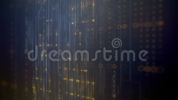 计算机生成的高科技数字技术动画三维渲染背景4K超高清分辨率视频的预览图