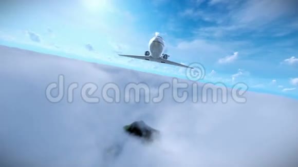 塞斯纳飞过云层视频的预览图