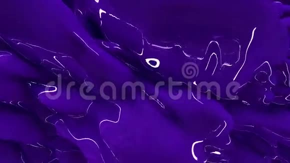 紫色塑料油漆流体循环背景视频的预览图
