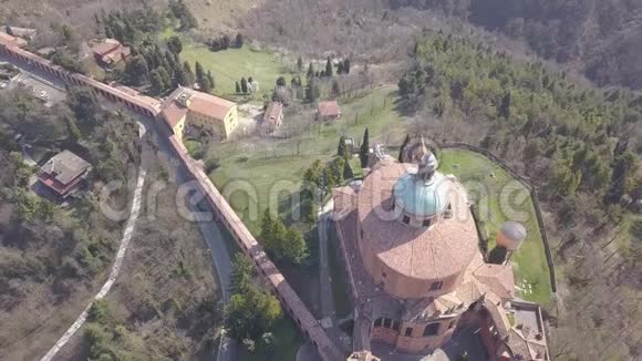 意大利博洛尼亚城市景观鸟瞰图视频的预览图