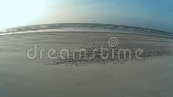 北弗里斯兰岛阿姆鲁姆的海上景象视频的预览图