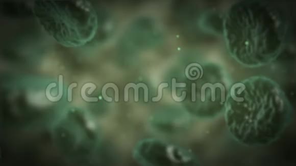 绿病血细胞旋转视频的预览图