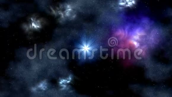 恒星和旋转星云视频的预览图