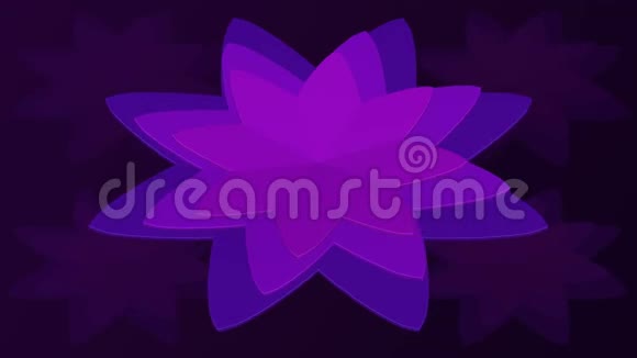剪纸背景紫花3D绘制视频的预览图
