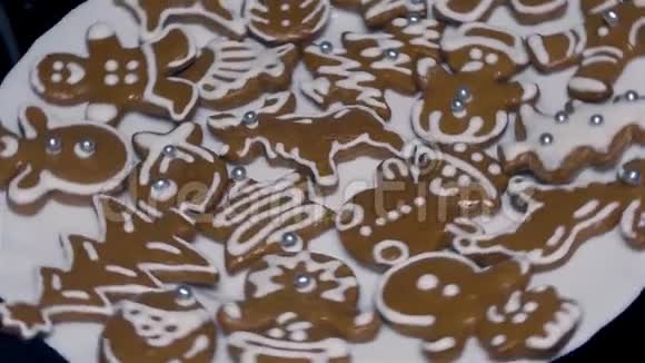 圣诞饼干姜饼自制饼干视频的预览图