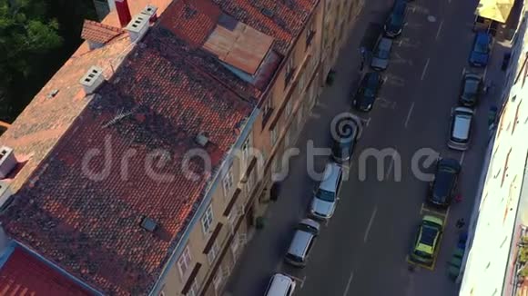 扎格雷布克罗地亚五月2019年空中观景无人机从上面拍摄萨格勒布市视频的预览图