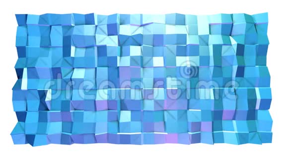 摘要简单的蓝紫低聚三维表面作为生动的环境软几何低聚运动背景视频的预览图