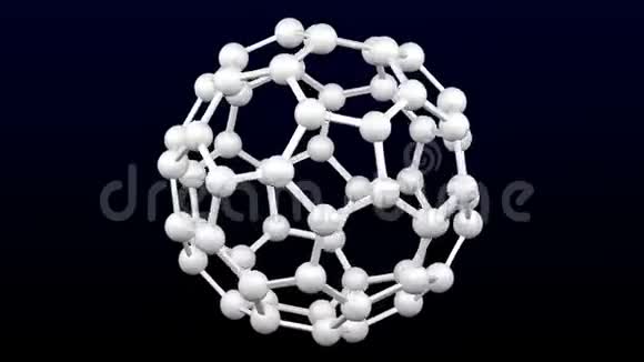 原子的白色模型3D绘制视频的预览图