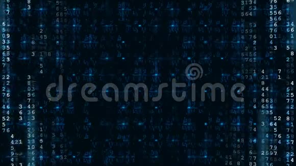 蓝色高科技数字未来主义背景视频的预览图