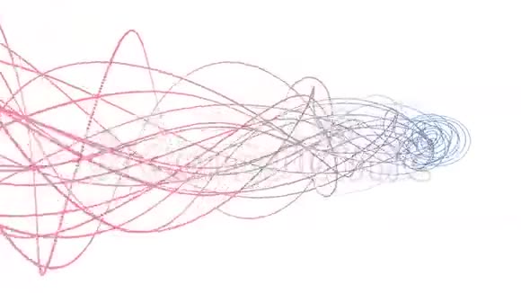 摘要2016彩色混合玫瑰石英和宁静梯度线分离在白色上视频的预览图