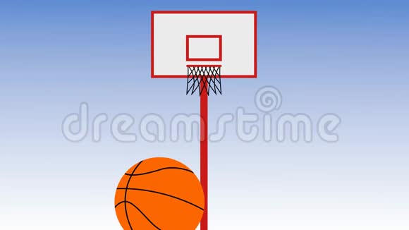 不同背景篮球篮板的球拍视频的预览图