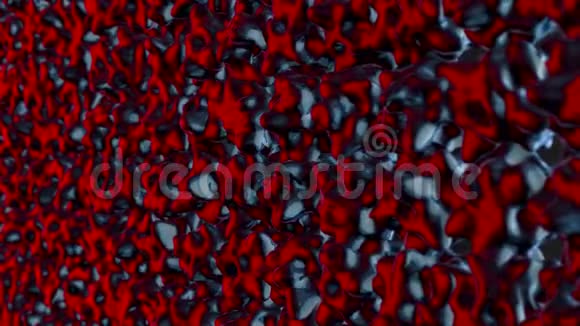 暗红色神秘变幻的表面循环准备动画红色物体的动画视频的预览图