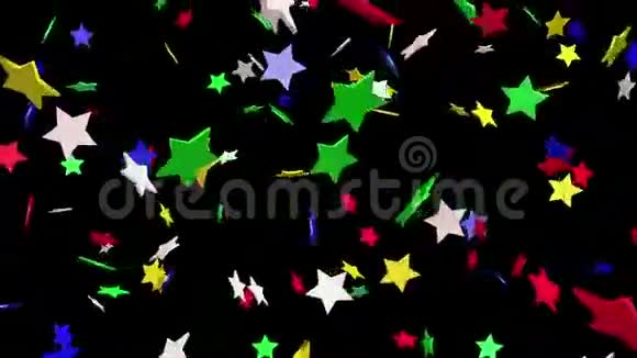 用各种颜色扇动星星视频的预览图