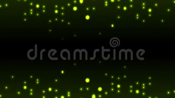 暗绿色抽象发光粒子视频动画视频的预览图