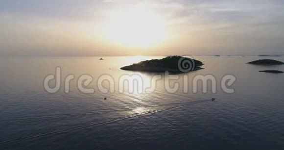 克罗地亚达尔马提亚亚亚得里亚海美丽空中录像视频的预览图