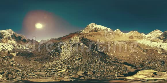 库布冰川珠穆朗玛峰大本营360伏哈姆布谷萨加马塔国家公园尼泊尔喜马拉雅山EBC视频的预览图