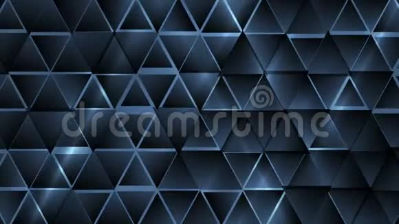 深蓝色抽象技术三角形视频动画视频的预览图