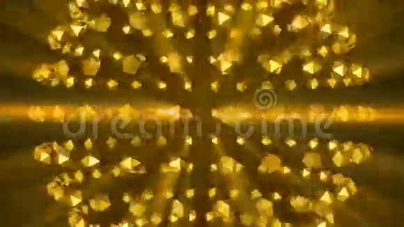 金色球体背景反射光粒子视频的预览图