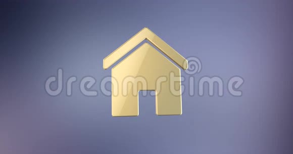 家庭之家黄金3D图标视频的预览图