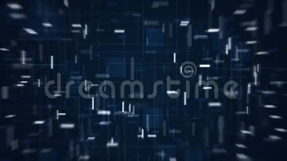 蓝色抽象未来主义高科技动画视频的预览图