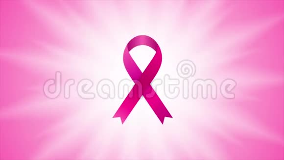 乳腺癌宣传月视频动画视频的预览图