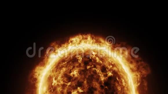 太阳和太阳表面的现实动画太阳日珥视频的预览图